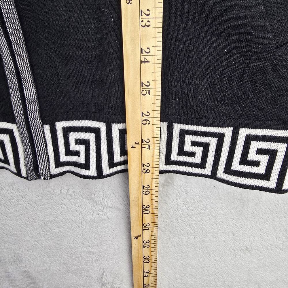 Vintage Royal Prestige Full Zip Jacket Large Black Embroidered Medusa Greek Key - Picture 16 of 16